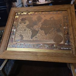 Nova Totius Terrarum Gold Art Work