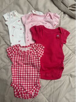 Cherry theme onsies set of 4