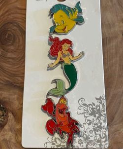 Disney Little Mermaid & Peter Pan Pin Sets