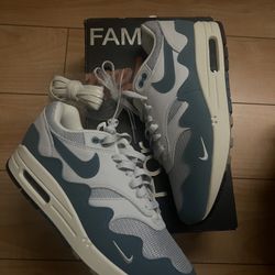 Nike Air Max 1 Patta Waves Aqua VNDS Men’s 8 With Bracelet 