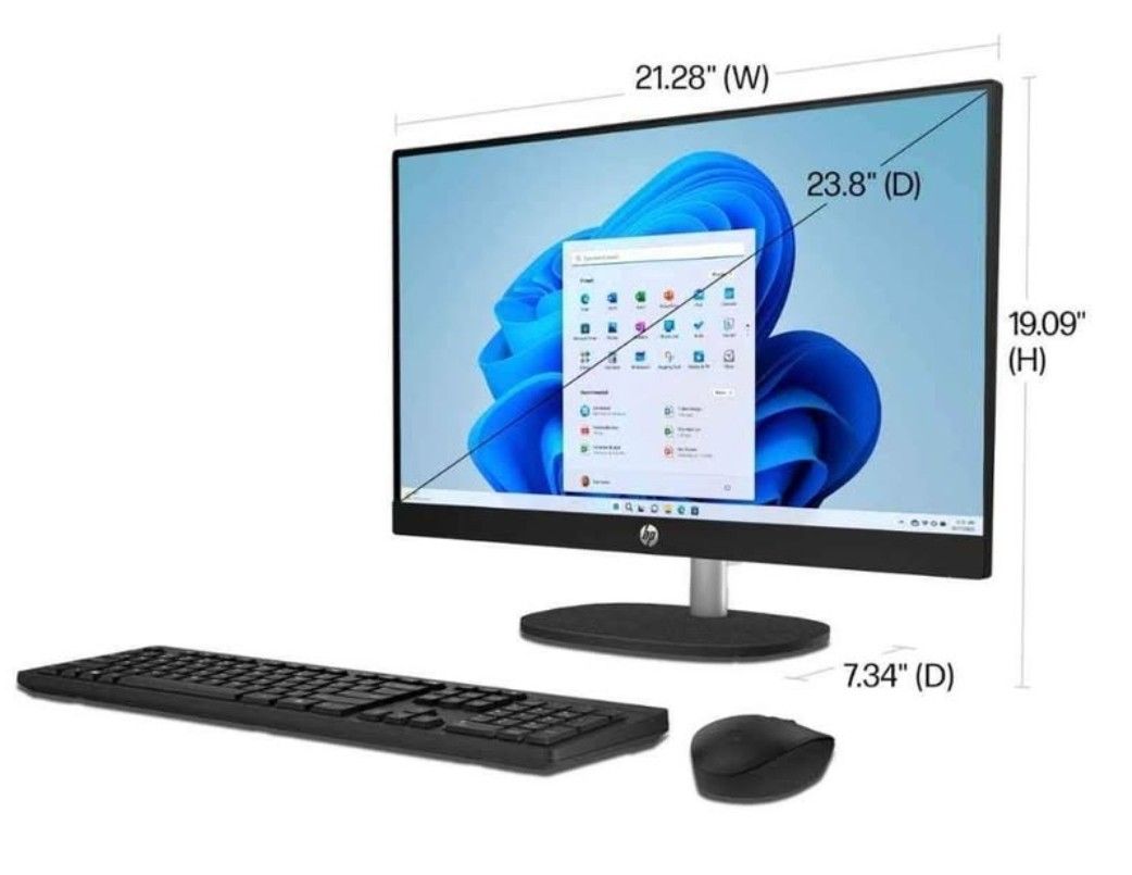 HP All-in-one Touch Screen 1TB 8 GB 23.8 Inch