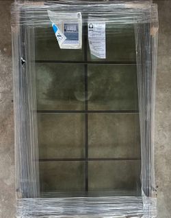 Jeld-Wen Black Fiberglass Window (30x48 Rough) (29.5x47.5 Actual) fixed, black ext/int, 4 available