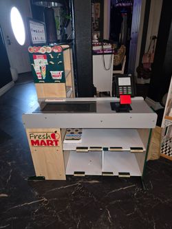 Toy store with cash register
