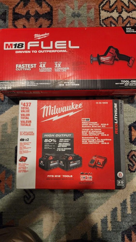 M18 FUEL 18V Lithium-Ion Brushless Cordless HACKZALL Reciprocating Saw w/Two 6.0 Ah Battery and Charger