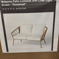 PATIO LOVESEAT ARM CHAIR