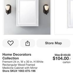 Mirror Cabinet Home Decorators 24*30 In