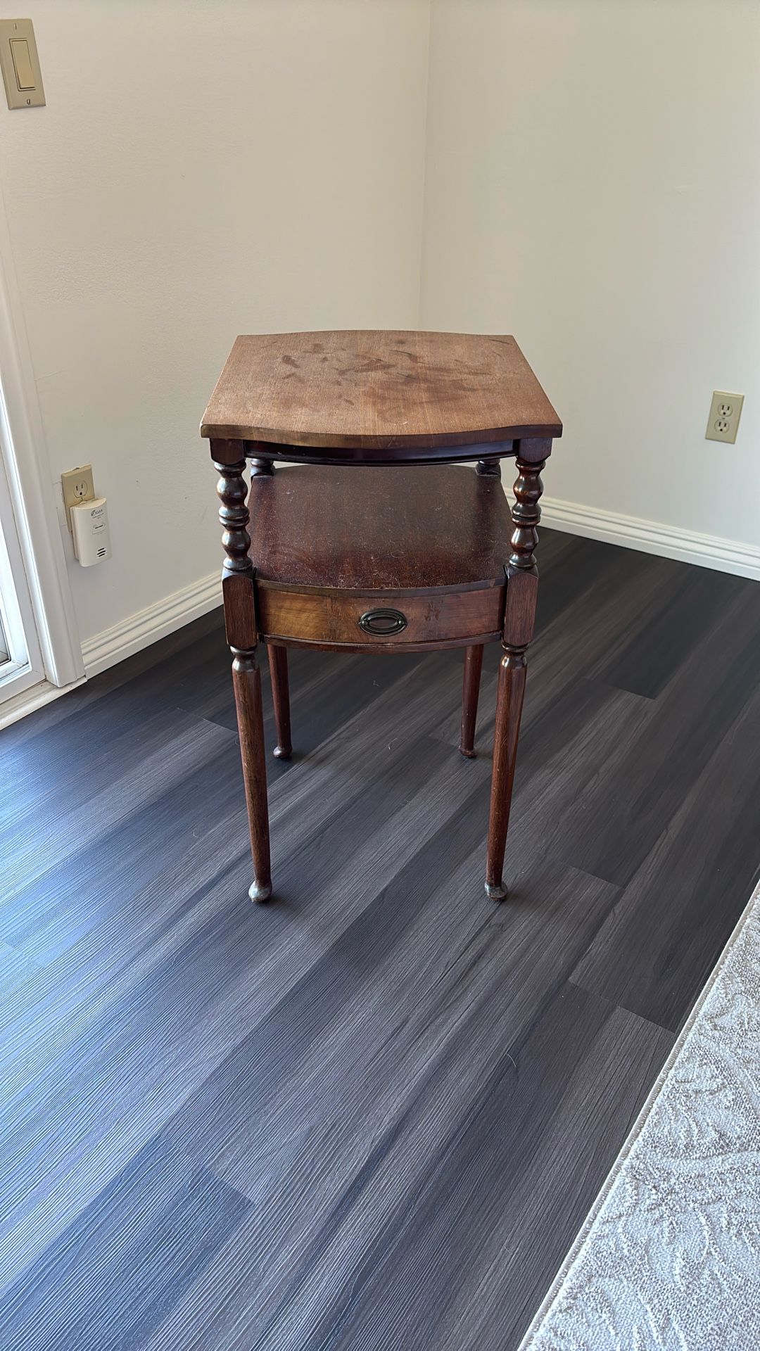 Small Vintage Wooden End Table