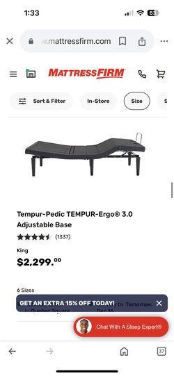 Tempur-Pedic Adjustable Base(King Size)