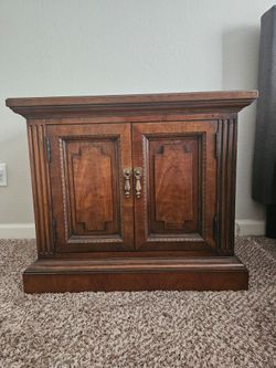 Pair of antique wooden bedside tables, very well maintained, no damage