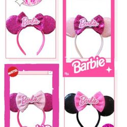 Pink Mickey Minnie Ears Handmade Birthday Girls 