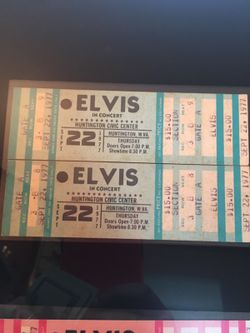 UNUSED ELVIS TICKETS