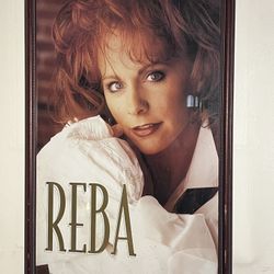 HUGE Reba McEntire Read My Mind Framed Poster 