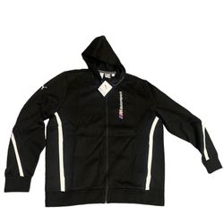 MEN'S PUMA BMW MOTORSPORT MMS HOODED SWEAT JACKET COLOR BLACK
