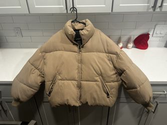 Tan puffer Jacket