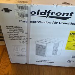 Koldfront Casement Window Air Conditioner New In Box 10000 BTU