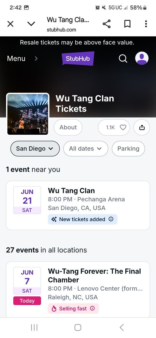 Wu Tang Clan Tickets (2)