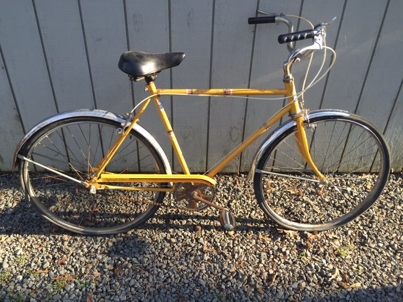 Vintage 1970s SOLD JCPenney lightweight three speed men's Bicycle