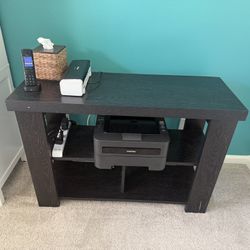 Dark Espresso Console Table / Printer Stand