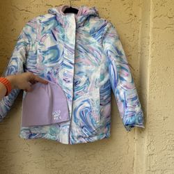 Children’s Place Girls Print 3 In 1 Jacket - Purple, 10/12
