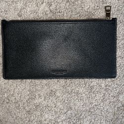 Coach Black Textured Pouch/Wallet.