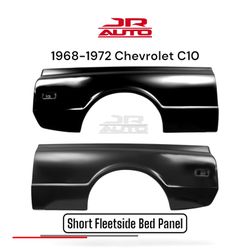 1968-1972 Chevrolet C10 Short Bed Fleetside Panel Chevy Pickup Truck 
