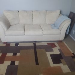 Sleeper Sofa , Rug,  Art, Stand
