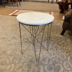 Gold Base Marble Side Table