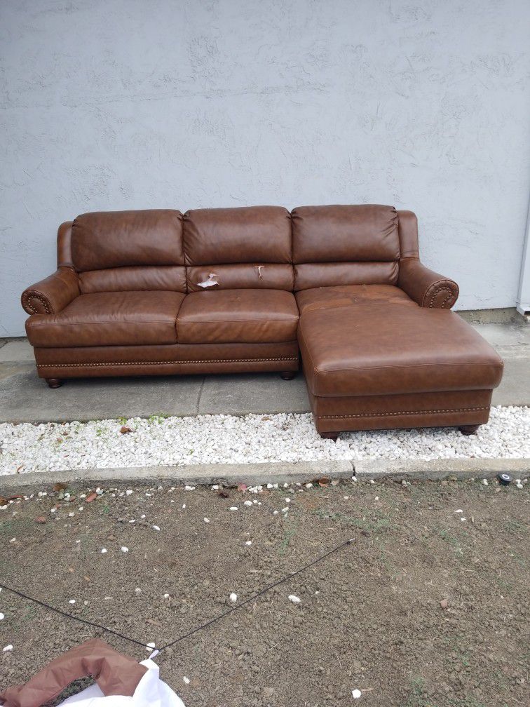 FREE Leather Chaise
