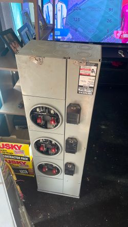 Three meeter electrical panel