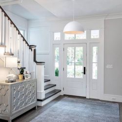 White Dome Pendant Light for Kitchen Island