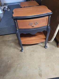 French Provincial Side Table / End Table / Nightstand