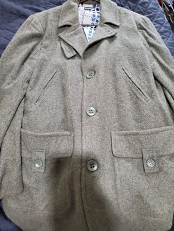 Cloth Logic Wool Blend Mens Coat
