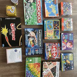 Board games ( Monopoly, Puzzles, Classic Games ....