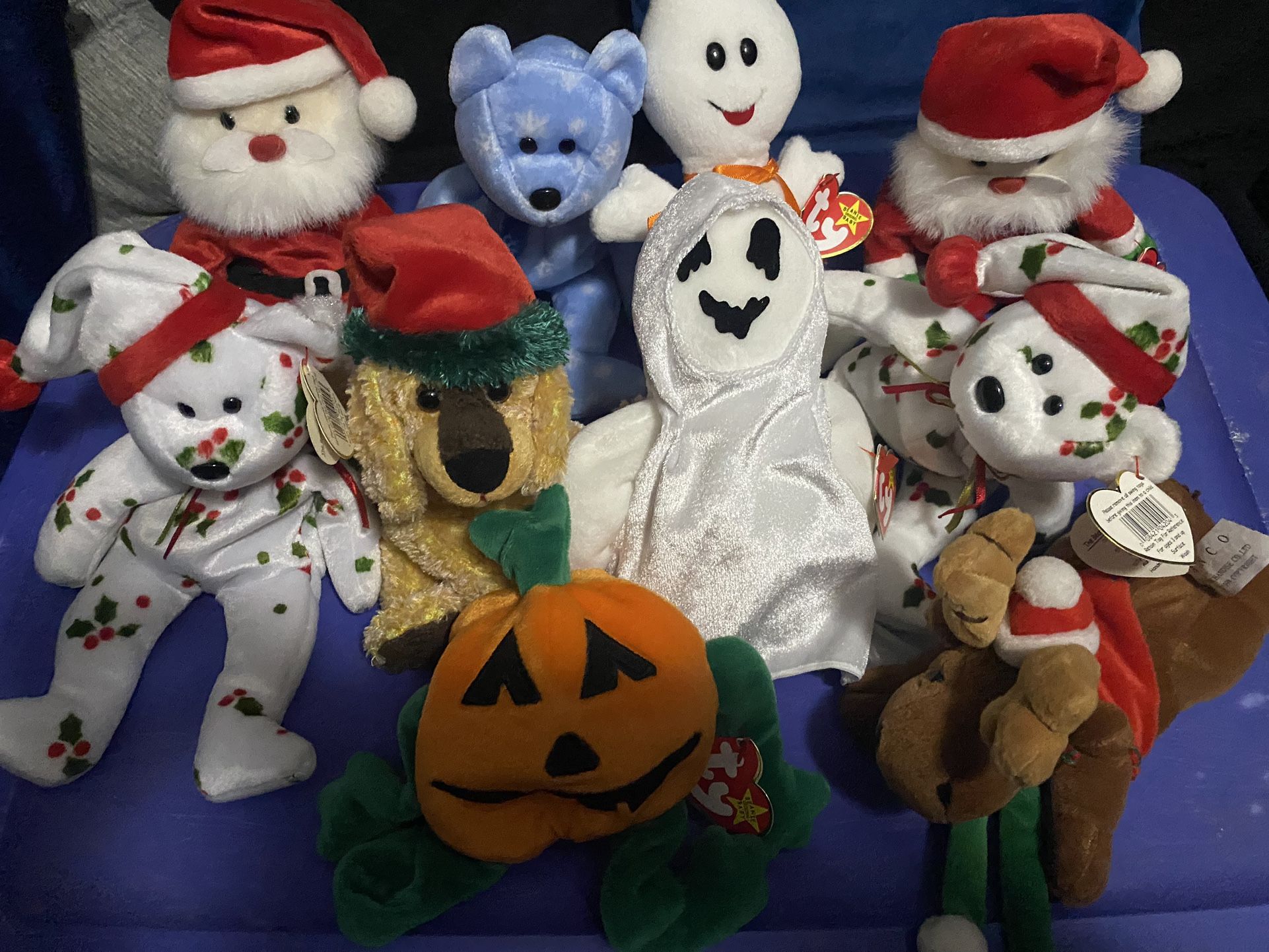 Holiday Beanie baby Lot 