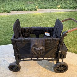 Wonderfold W2 Luxe Double Stroller Wagon (2 Seater) Black Camo