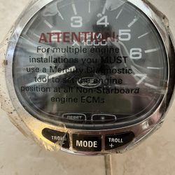 Mercury Sea Ray 1777617 Vdo Smartcraft 7000 Rpm Marine Tachometer Gauge w/ LCD