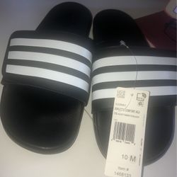 MENS ADIDAS ADILETTE COMFORT SANDELS SIZE 10 /11 MEDIUM NEW IN BOX $30