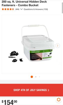 Shop Trex 200 sq. ft. Universal Hidden Deck Fasteners - Combo Bucket