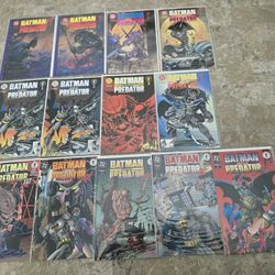Batman Vs Predator Comic Book Lot