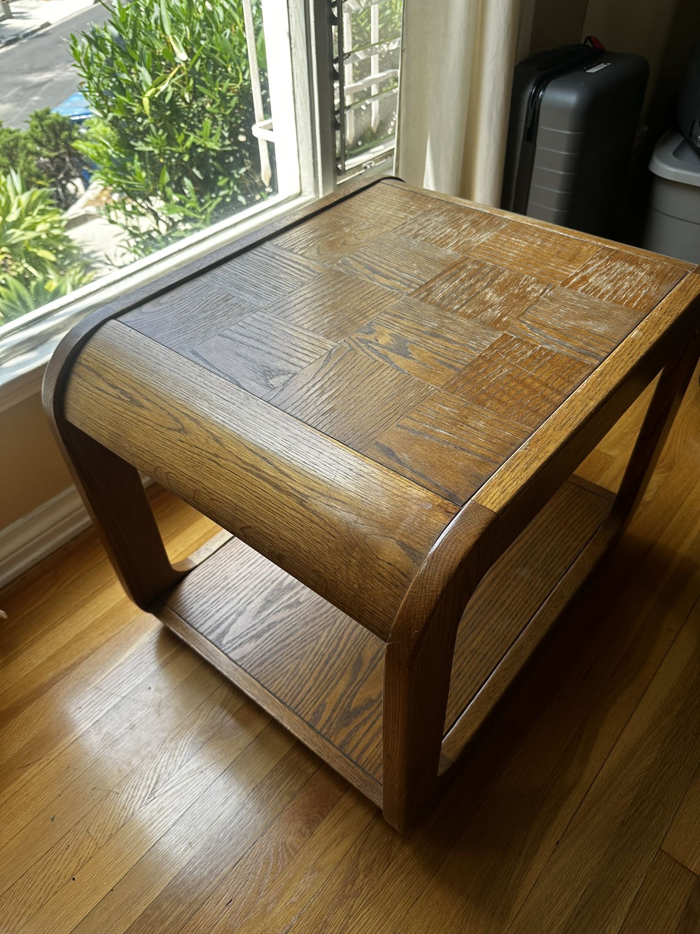 wood coffee table
