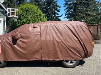 Car cover for mid sized SUV