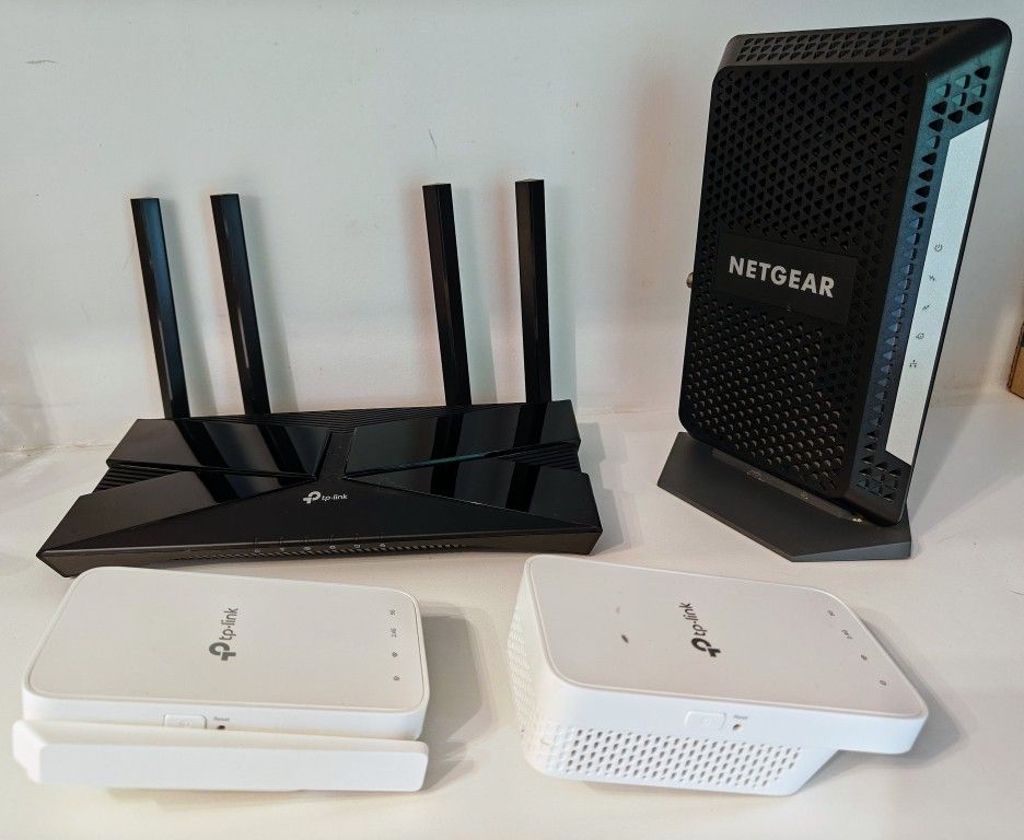 Home Networking Gear – Router, Modem, Extenders – HALF PRICE!