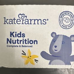 Kate Farms Kids Nutrition Vanilla Case Of 12 8.45oz Cartons BRAND NEW 