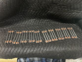 Lot of 10 Lionel O27 Gauge straight Tubular Track Brown Tie Bundle Model Train