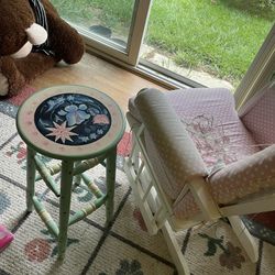 Rocking Chair With Small Table