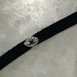 Diamond Evil Eye necklace / bracelet with suede band