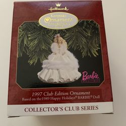 Vintage 1997 Club Edition Holiday Barbie Ornament