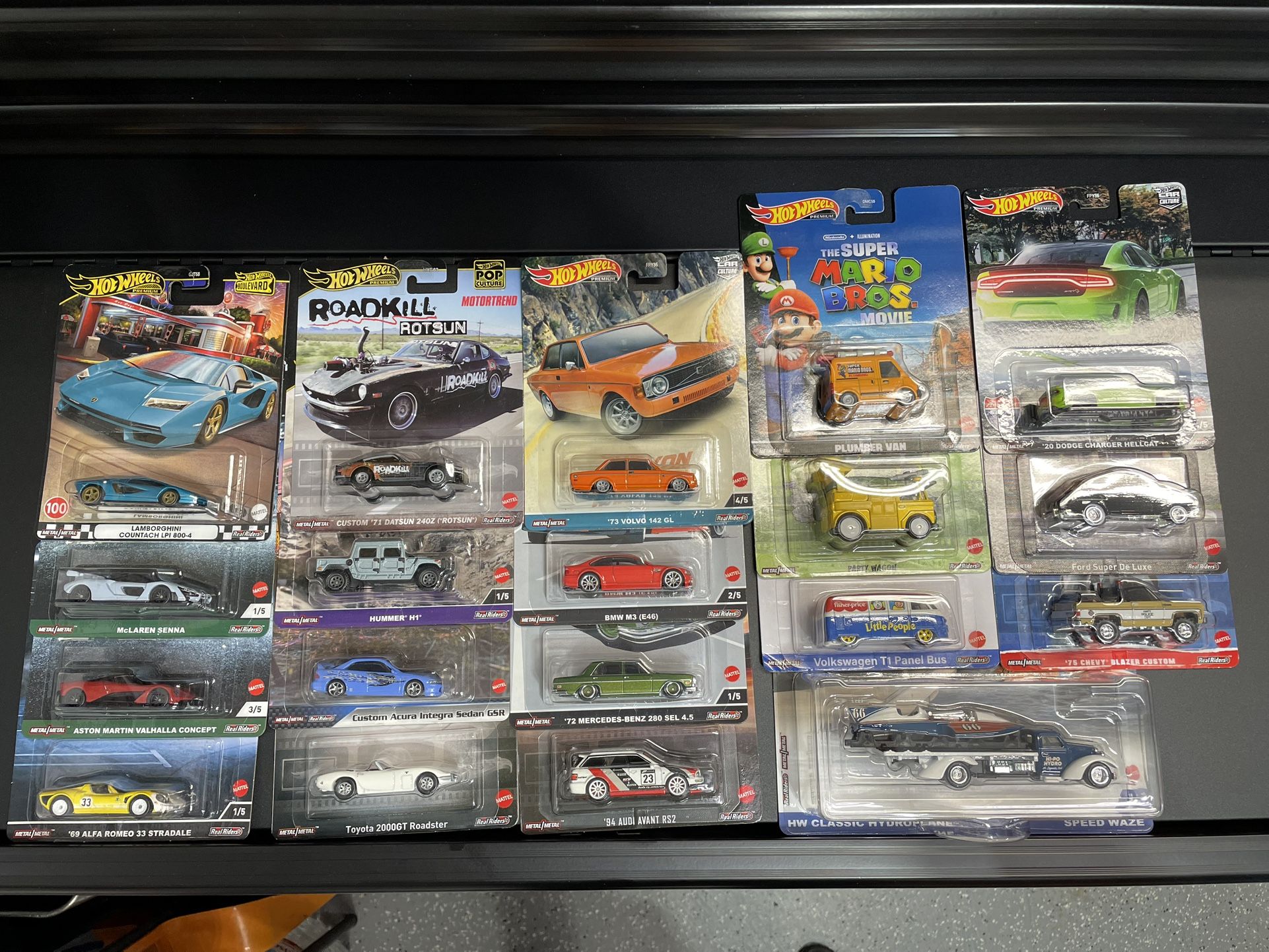 Hot Wheels Premium Diecast Lambo Datsun BMW Audi Benz VW