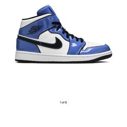 Authentic Jordan 1 mid 2021 “Signal Blue”