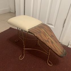 Vintage SHOE SALEMAN'S STOOL CHAIR~STAR BRAND SHOES/CONVERSE~GREAT NORTHERN